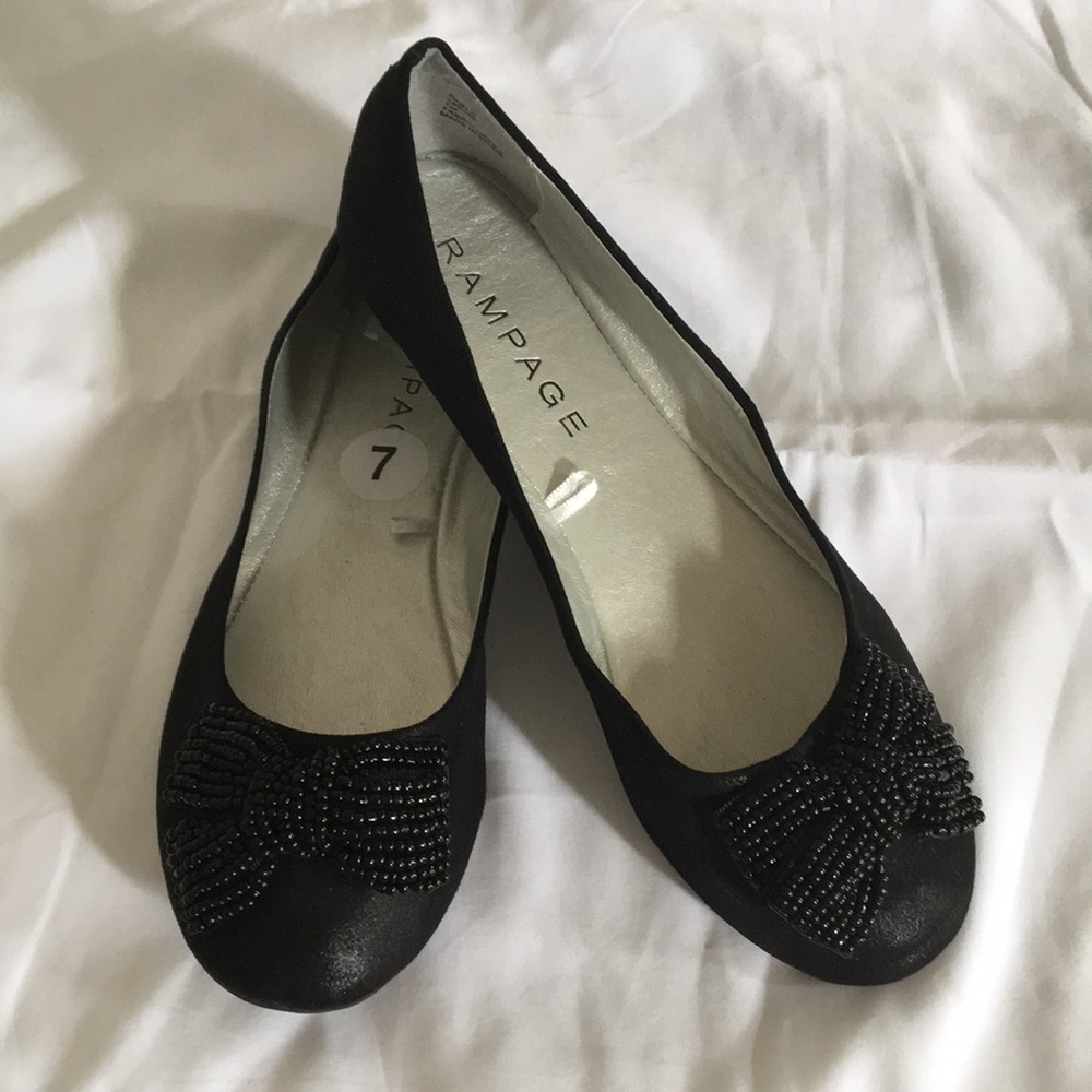 Black Flats Size 7